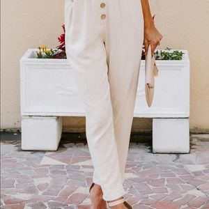 Linen Pants - Oatmeal